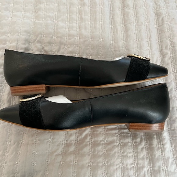Talbots black Edison flats with bamboo ring - Picture 3 of 6